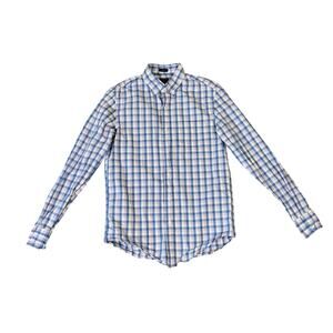 J Crew Slim Flex Washed Gingham Button Up Shirt US Men's S